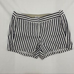 J. Crew Factory black and white striped shorts 10